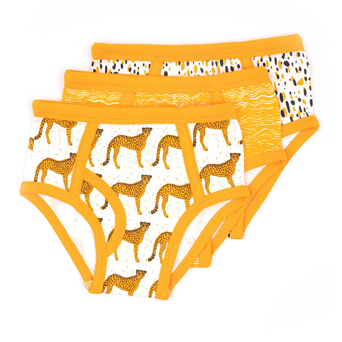 Boys Cheetah Orange Underwear Pack – Bask & Bins